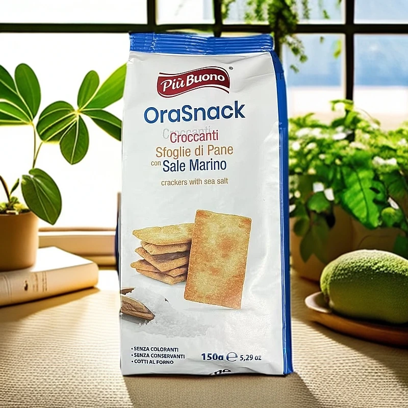 【保质期至25.6.13】脆片饼干（迷迭香 橄榄 芝麻 海盐）150g*4袋