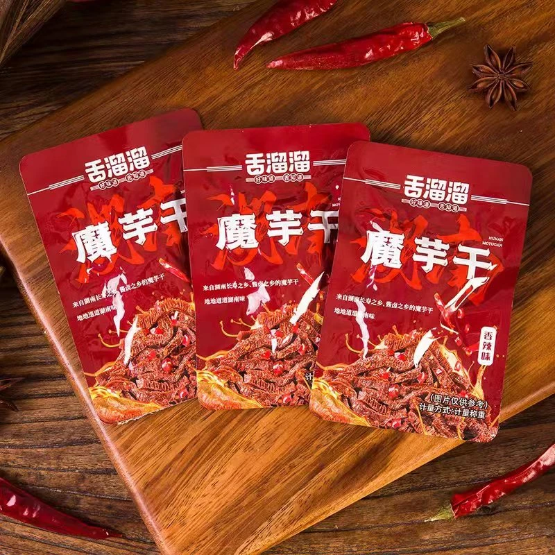 【8克散装30袋50袋】舌溜溜魔芋干小袋盒装 湖南特产休闲零食解馋