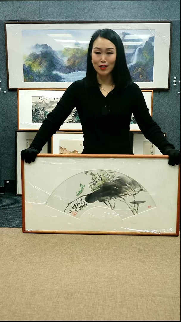 【闪购商品】国画放漏/本土画家40*80带框