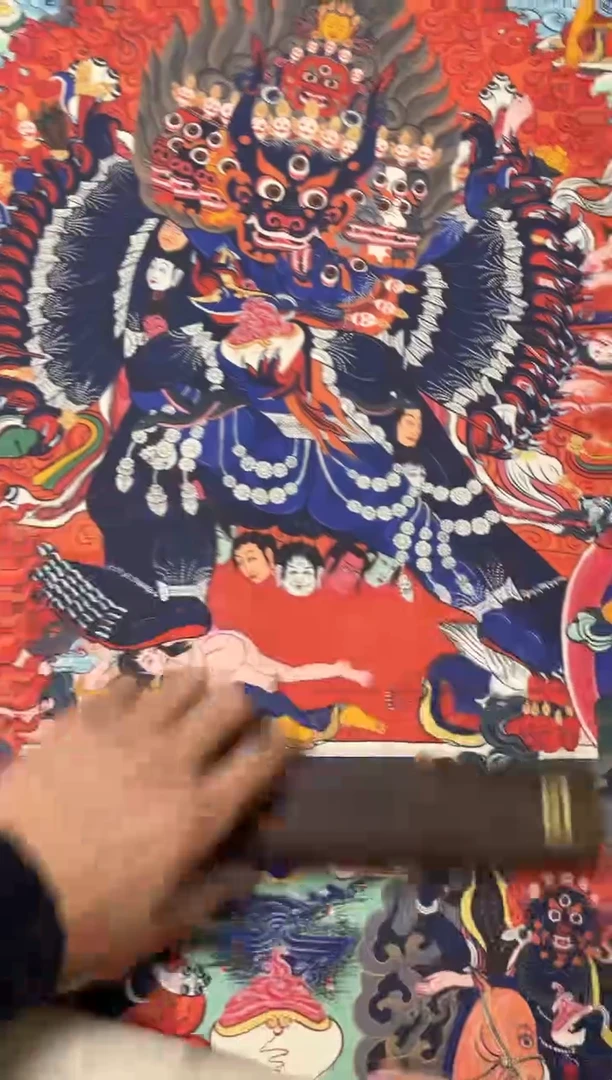 卷轴画老三的唐卡tk16