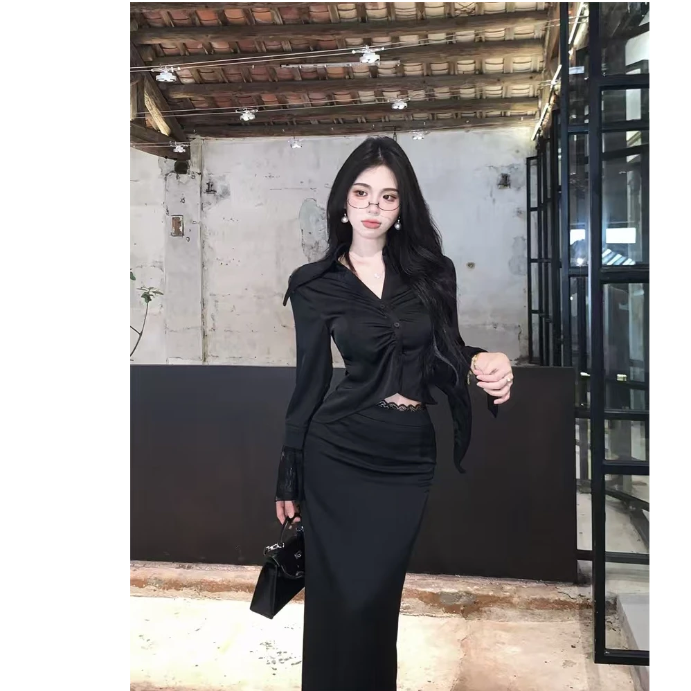 【A6020】原宿风时尚套装女神时尚轻奢气质气质显瘦修身收腰包臀