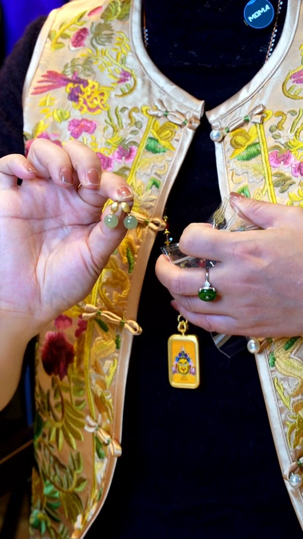 合金合金琉璃耳环8911