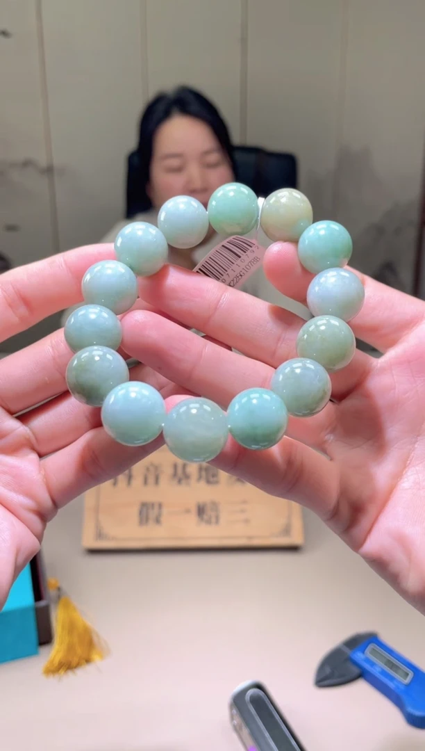 未镶嵌定制翡翠珠串 拍一发一