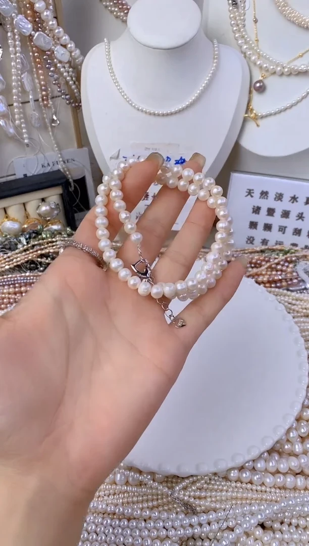 淡水珍珠未镶嵌颈饰X106