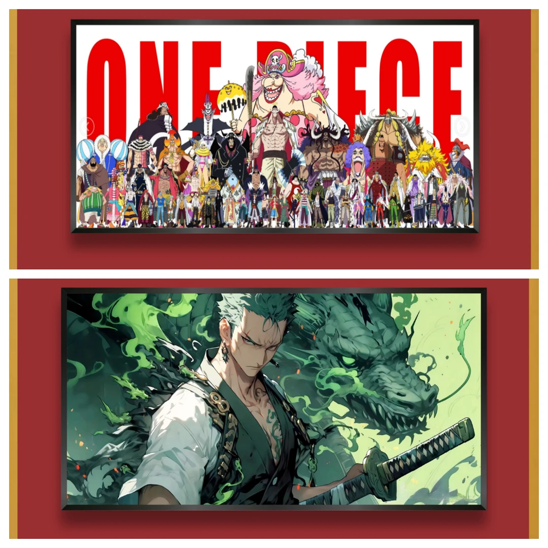 《海贼王双联》卡通壁画