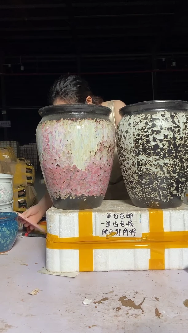 宜兴紫砂粗陶花盆25/31