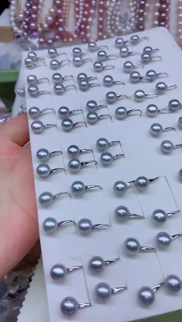 合金淡水珍珠耳饰多样性发其一，非无暇