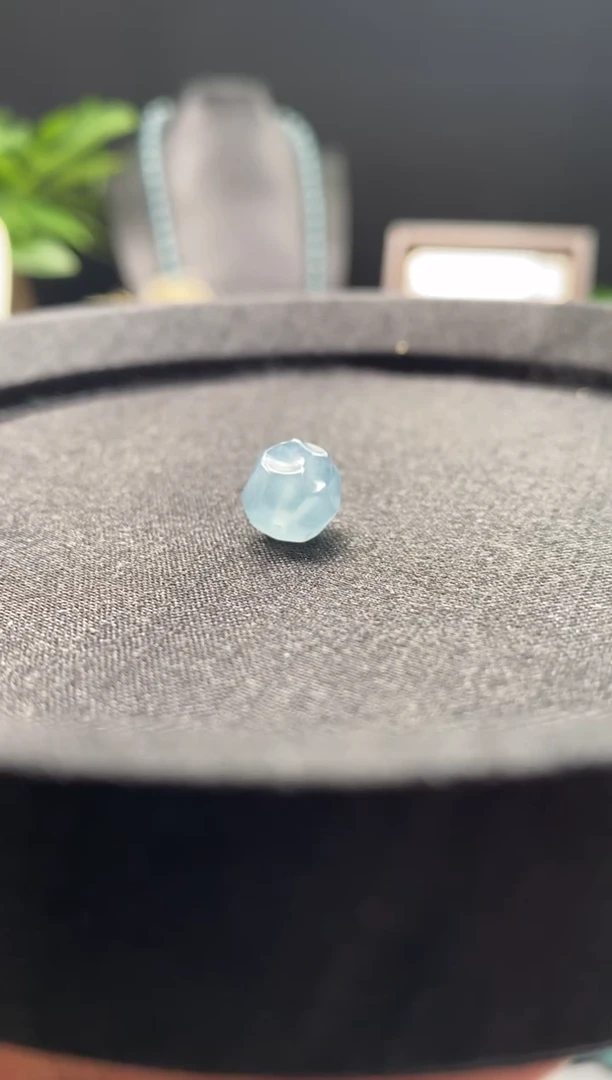 未镶嵌手链翡翠散珠卡9+mm左右无相珠