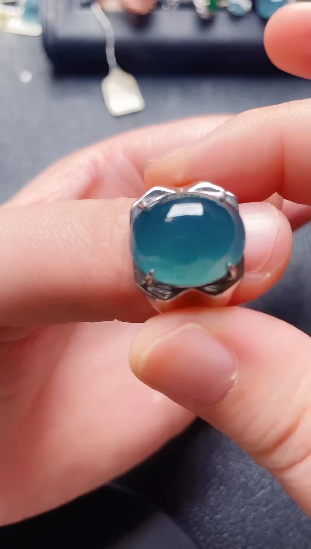 银S925镶嵌戒指翡翠1111