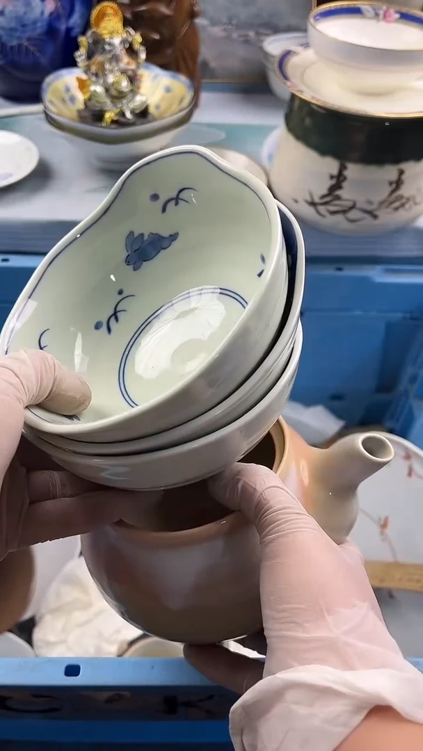 瓷片风**飞英歌瓷器满28包邮