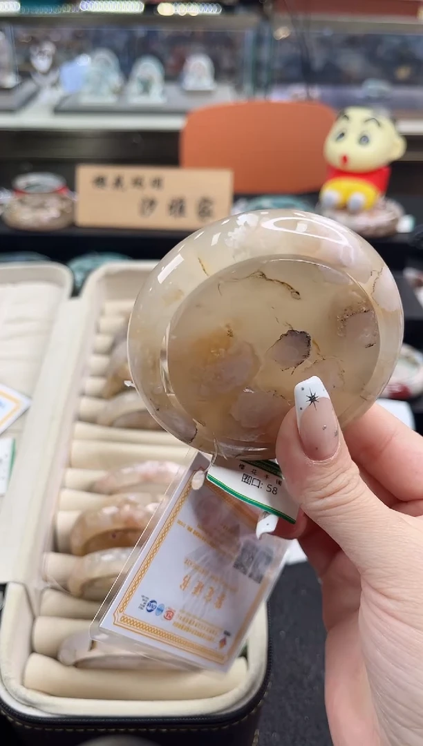 未镶嵌手镯石英质玉59圈口 （赠品镯心）3009018