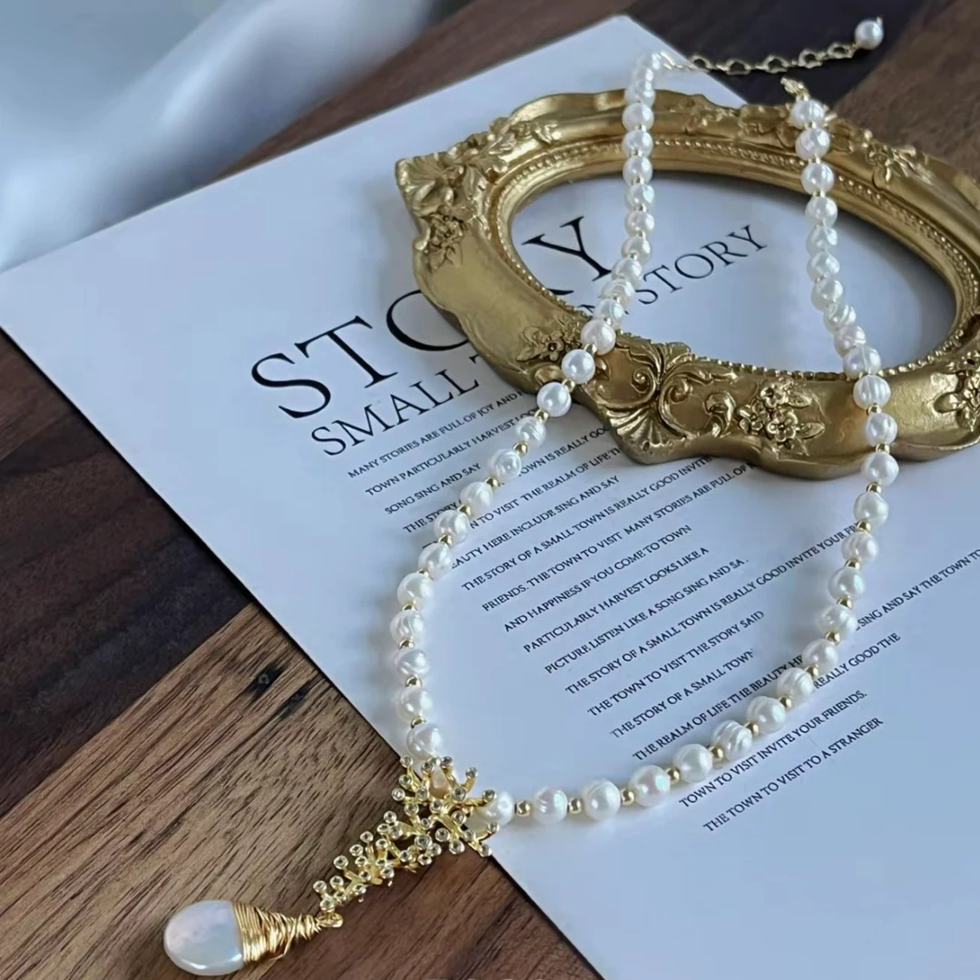 铜合金锆石吊坠 有间喜舍 法式复古巴洛克吊坠轻奢古典气质 X010