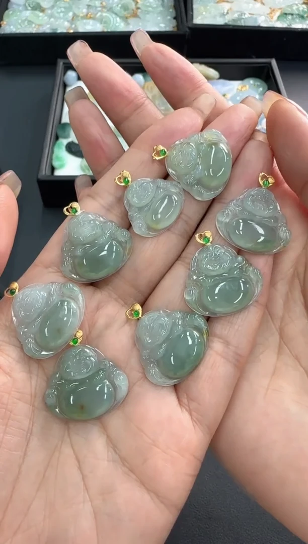 【闪购商品】翡翠颈饰18K金镶嵌250214142