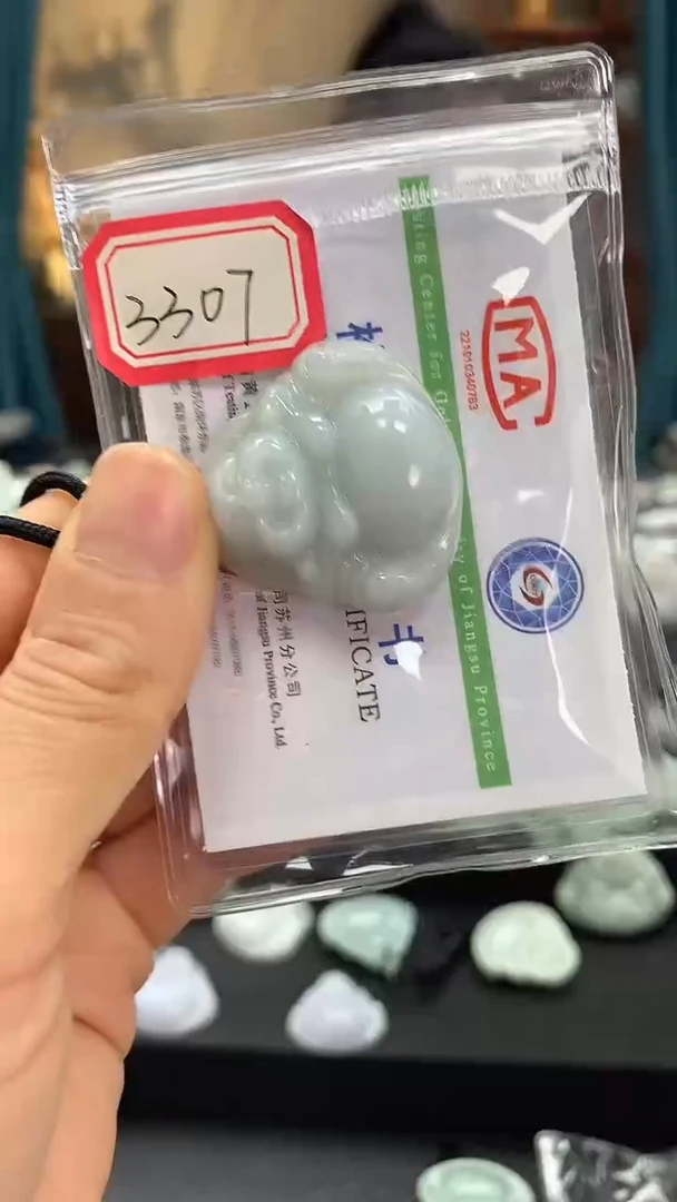 颈饰未镶嵌翡翠佛公3307