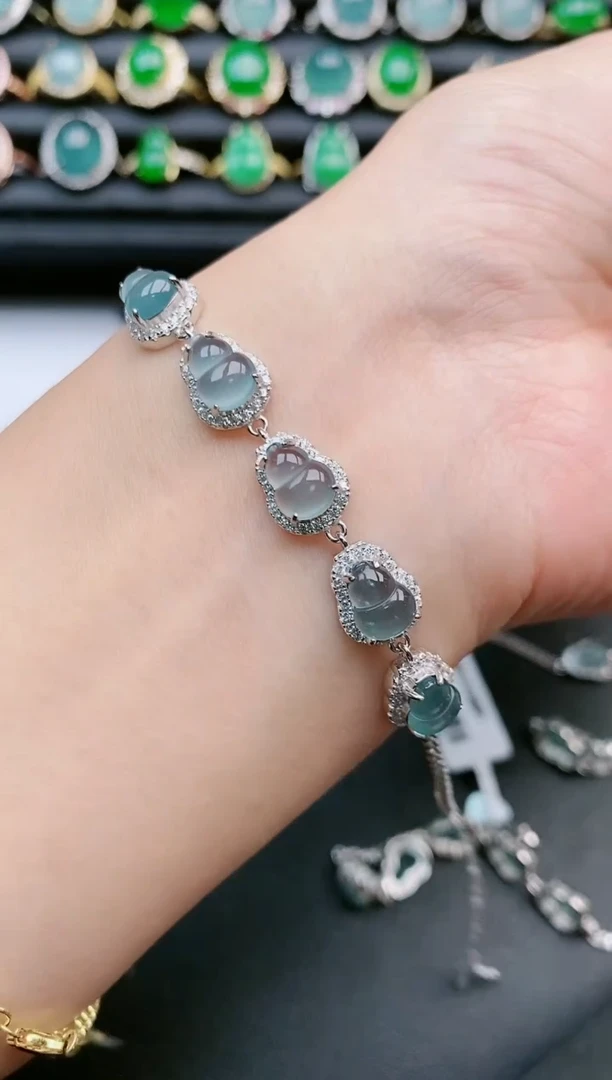 翡翠戒指银S925镶嵌111111