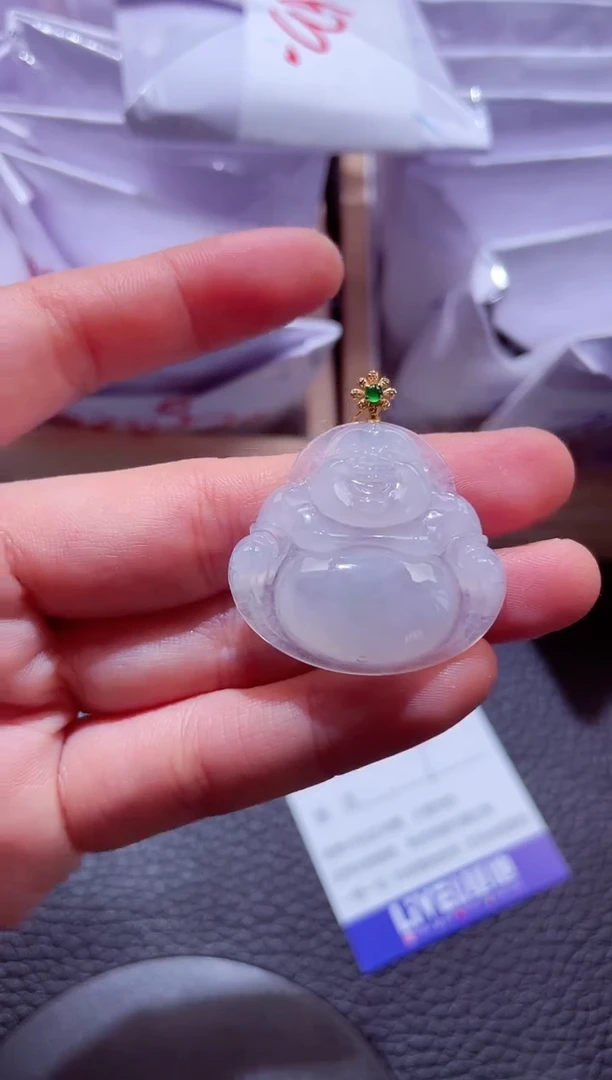 颈饰18K金镶嵌翡翠00006870