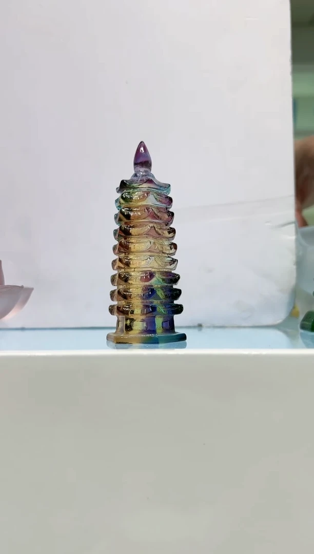 【闪购商品】茶宠古法琉璃文昌塔10