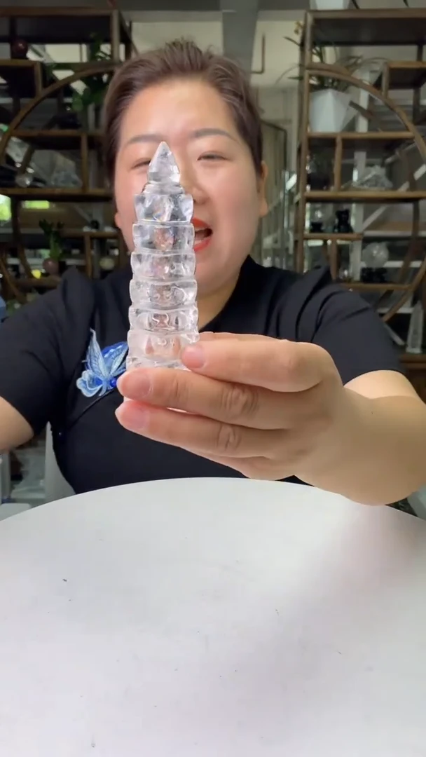 文昌塔未镶嵌水晶白水晶文昌塔D709