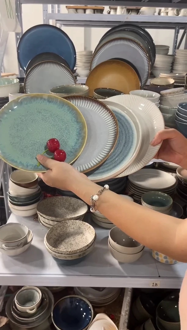 瓷片外贸尾货瑕疵满20包邮X4 小盘组合