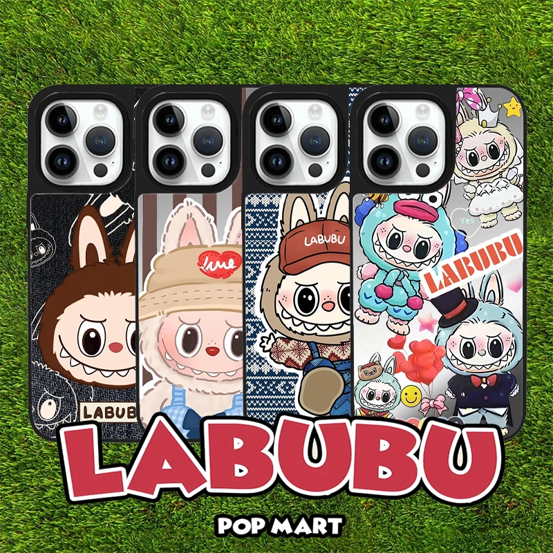 联名Labubu拉布布适用iPhone17promax手机壳苹果16/15镜面14/13/