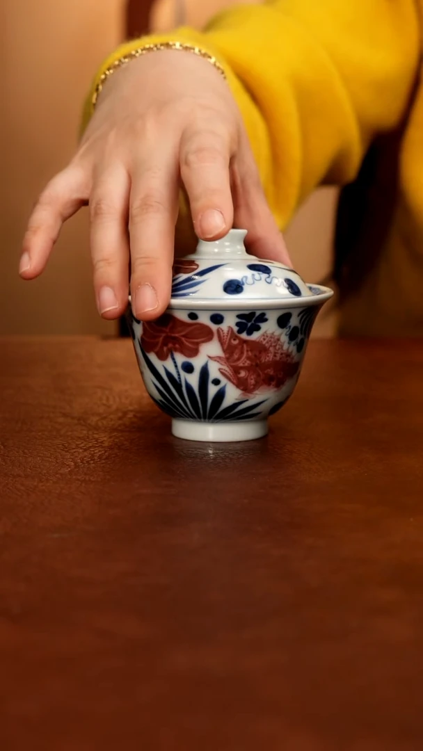 景德镇瓷器，青花瓷手绘茶具~