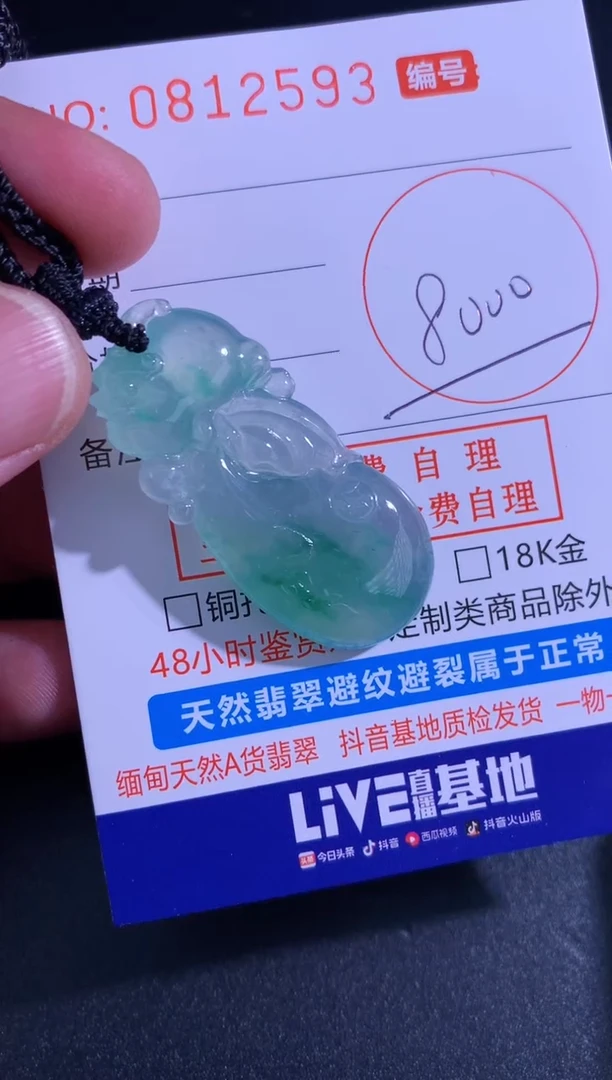 翡翠未镶嵌颈饰天然A货翡翠