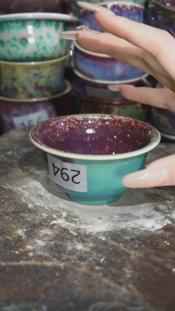摆件精品窑变钧瓷茶器