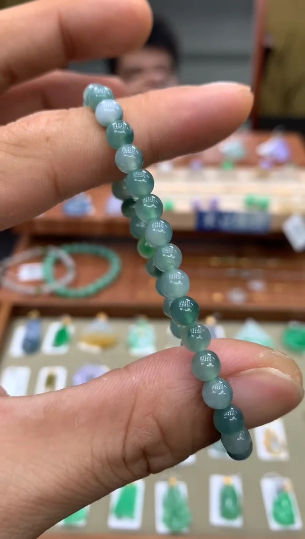 未镶嵌手串翡翠手串