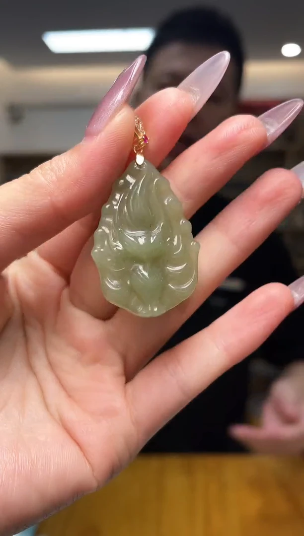 和田玉银S925镶嵌颈饰（多样性单个发货）