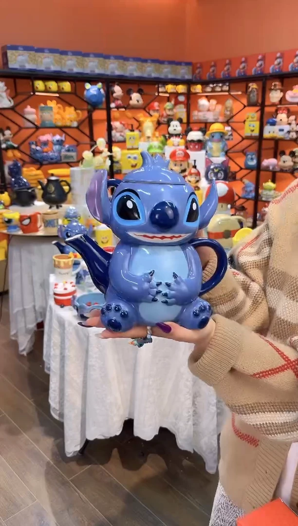 瓷片@@陶瓷史迪奇一体水壶