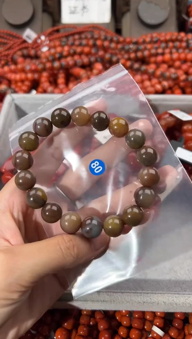 南红玛瑙手串未镶嵌12+