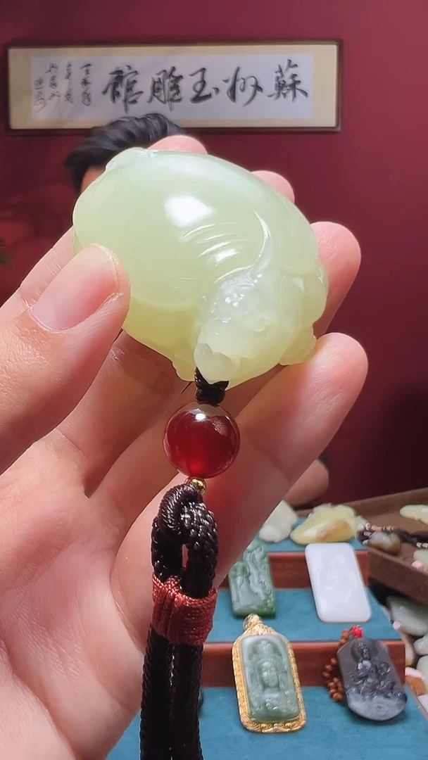 和田玉未镶嵌吊坠(不含链)12