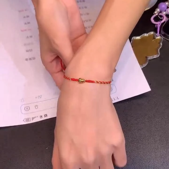 【逍遥】18K小葫芦红绳配件*YF/313/多样性发/1件