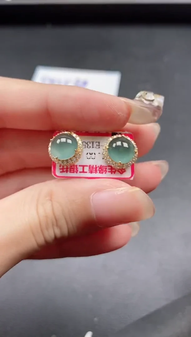 翡翠戒指银S925镶嵌5151-*10