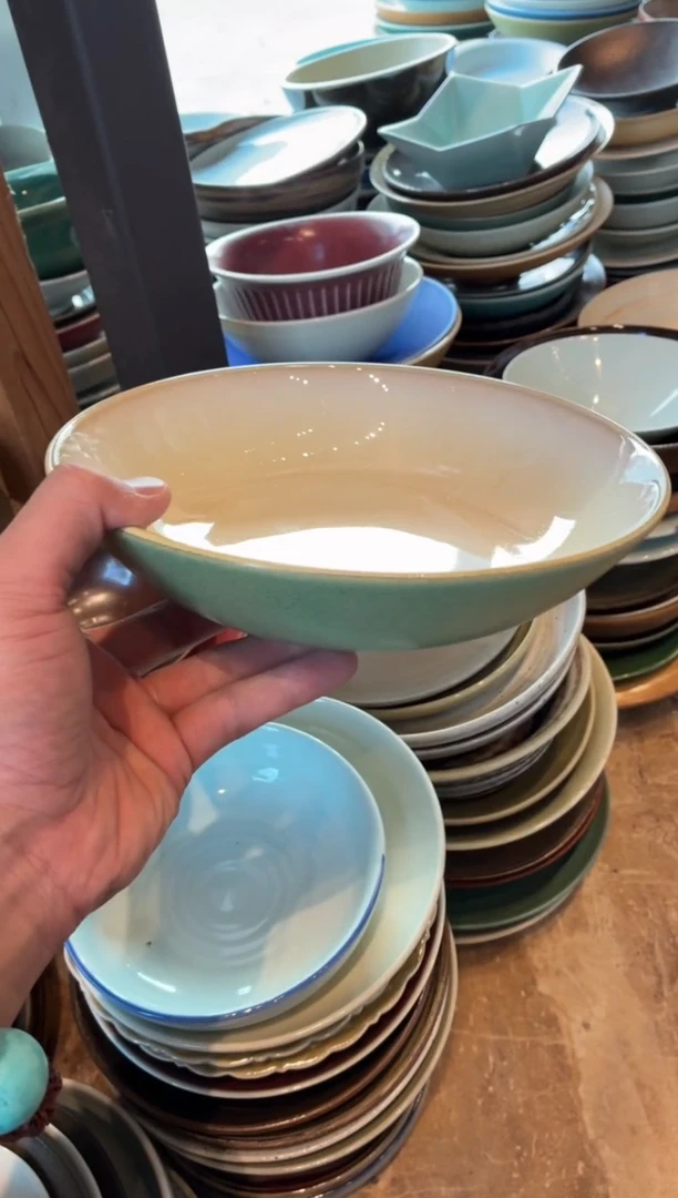 瓷片全量 8.5寸只此青绿深盘