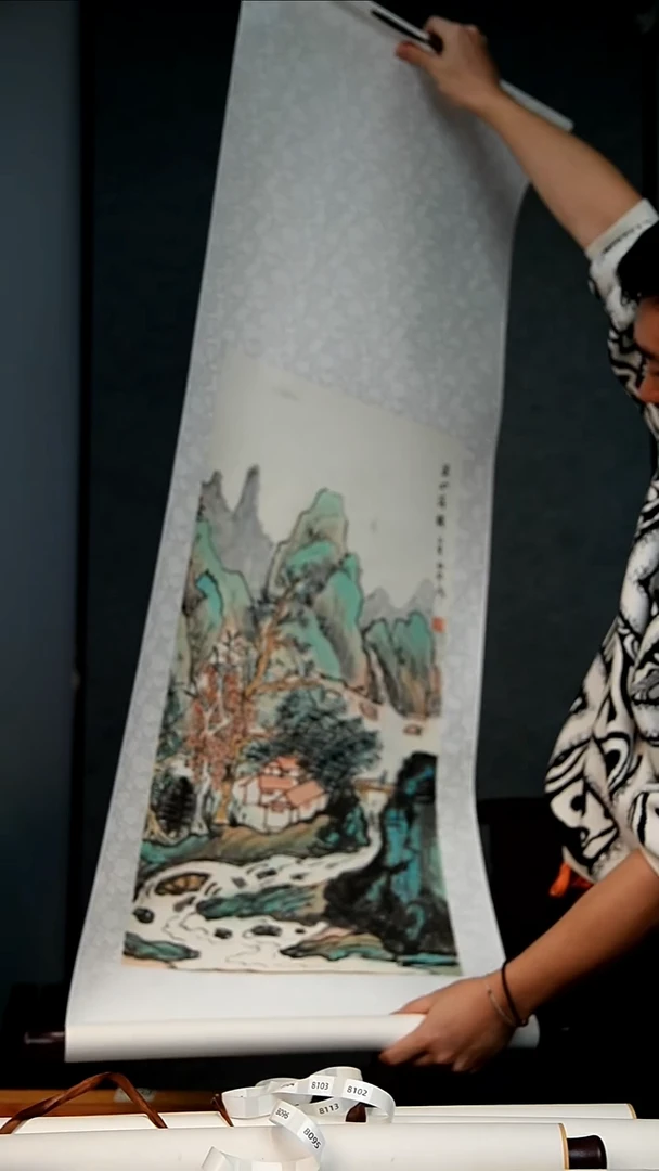 国画吴淑华老师绘画8105