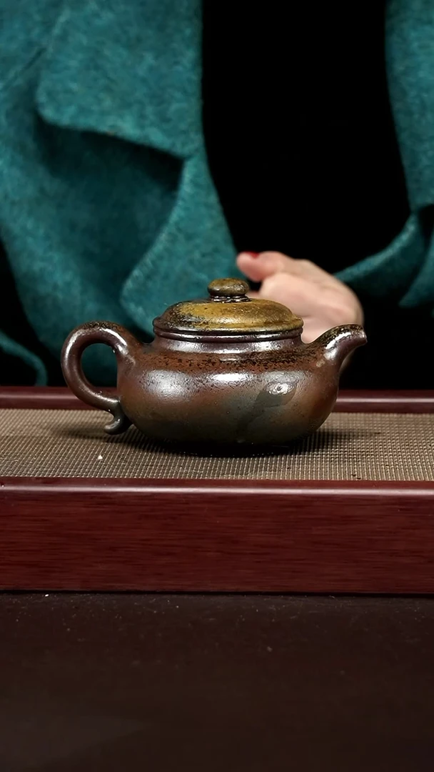 【闪购商品】紫泥茶壶底槽青300毫升