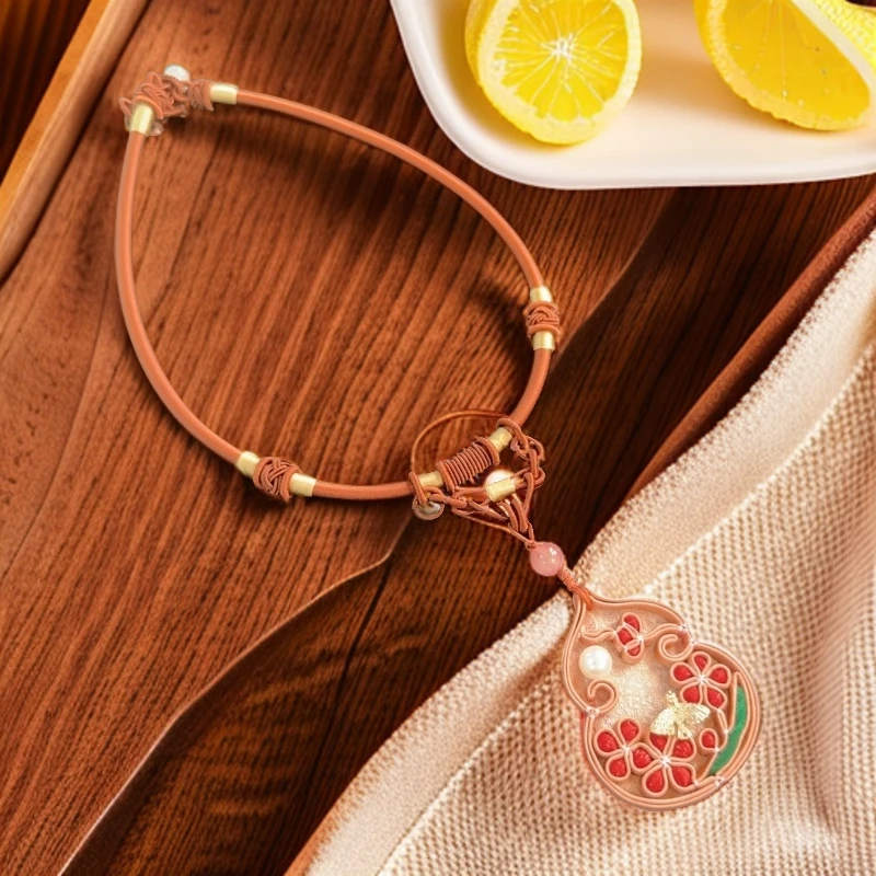 十二花神一月梅花项圈非遗盘扣手作百搭小众