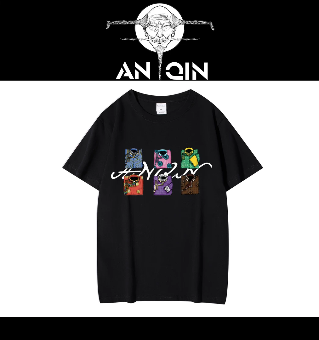 【高耀勒勒】230克纯棉昂沁原创蒙古元素百搭夏季男女同款短袖个性