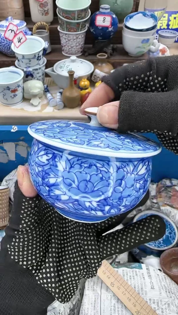 【闪购商品】瓷片手绘西山中古瓷器满18包邮一单一付