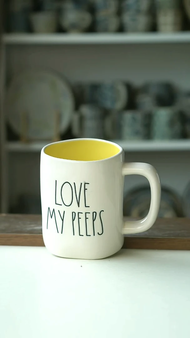 微瑕出美LOVE MY PEEPS马克杯660ml@4-2@