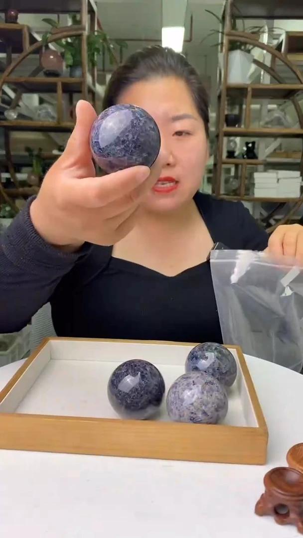 球堇青石未镶嵌堇青石球D664多样性发其一230+