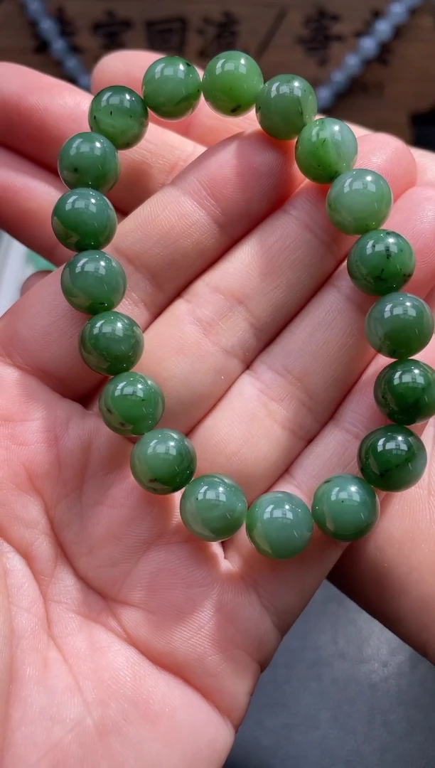 【闪购商品】和田玉珠串未镶嵌8..........