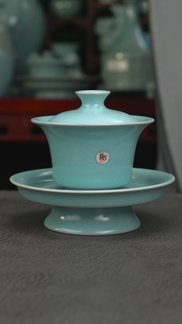 95号马蹄盖碗  微瑕-二