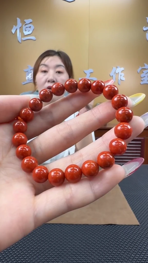 未镶嵌颈饰玛瑙/玉髓手串9mm