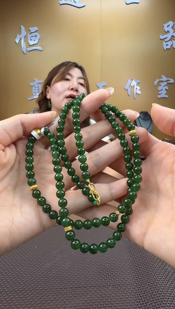 颈饰未镶嵌和田玉项链5-6