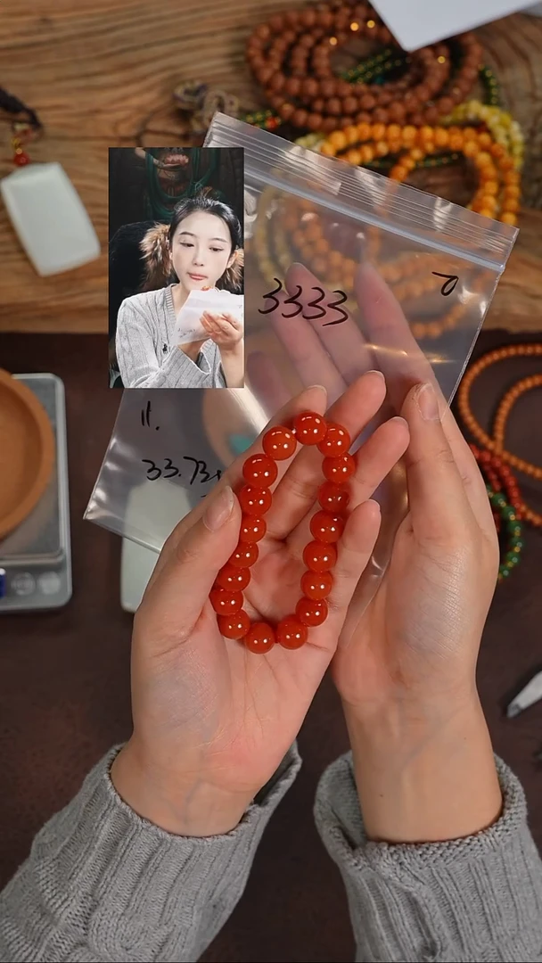 未镶嵌手串南红玛瑙李**～若雨臣品质回血