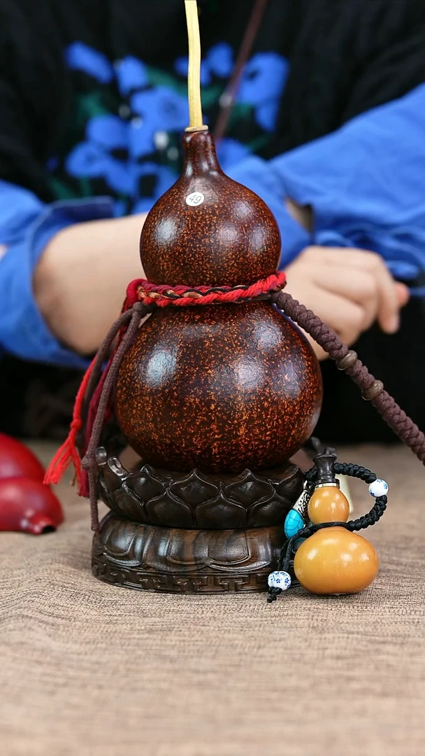 【闪购商品】49—光岳葫天然大漆酒葫芦不含莲花底座