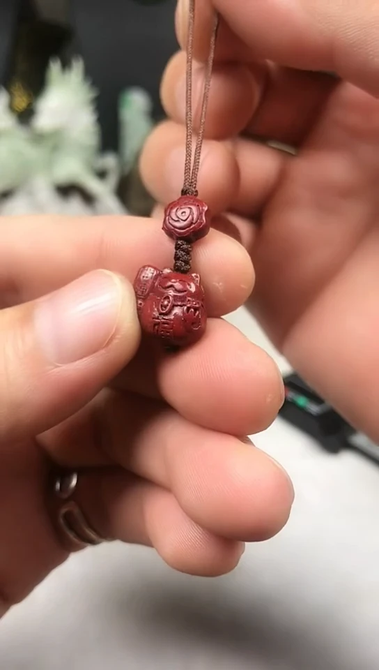 天然辰砂朱砂招财猫