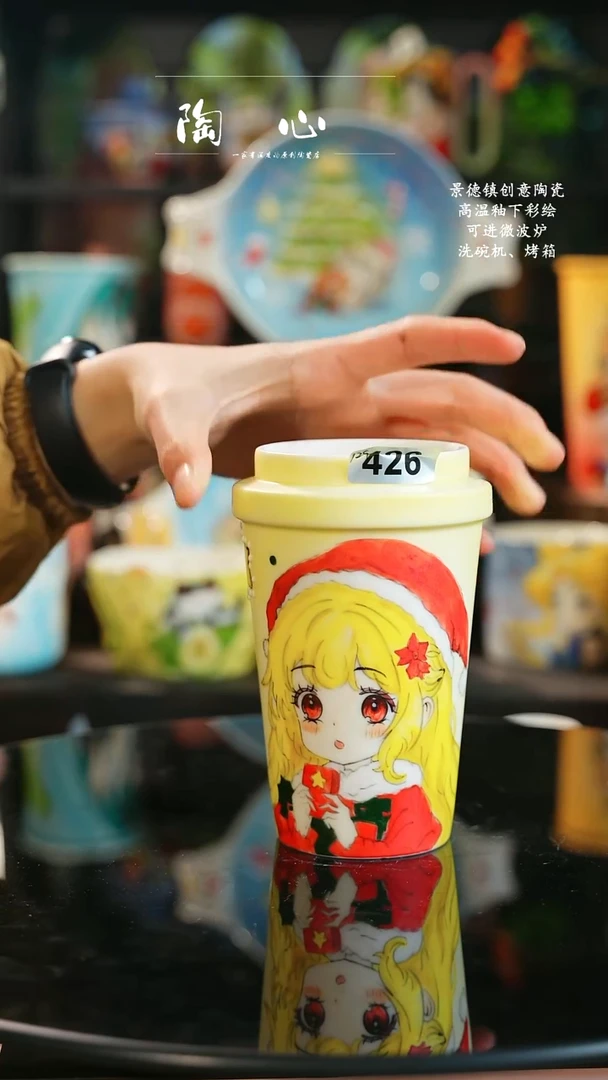 景德镇高温釉下彩纯手工手绘